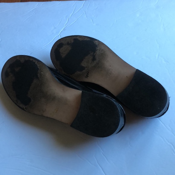 Black shiny animal print tassel shoes, size 38. - Picture 3 of 5